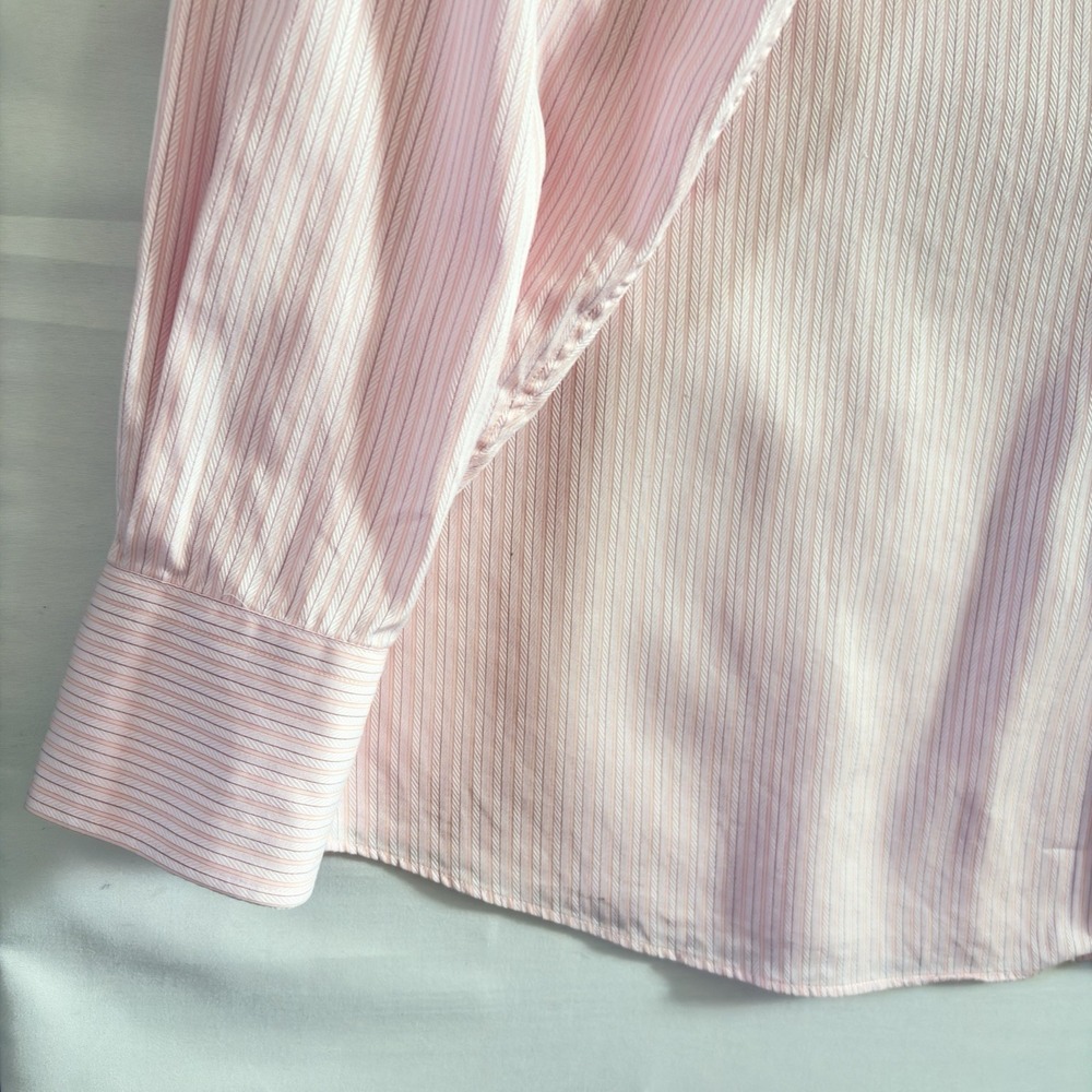 Tommy Bahama Mens Casual Button Down Shirt Long Sleeve Pink Plaid Cotton Medium - Picture 8 of 13